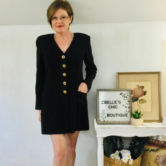 [SOLD]St. John Collection Brown Santana Knit Dress - Picture 2 of 8